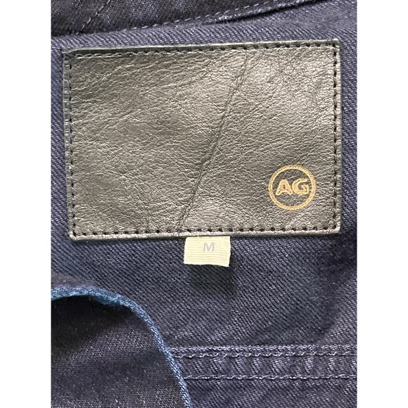 AG Adriano Goldschmied Men’s Denim Jacket Navy 100% Cotton Made in USA M - Picture 7 of 8